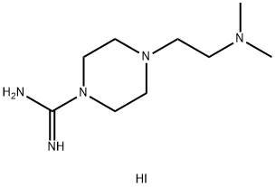 4-[2-(DIMETHYLAMINO)ETHYL]PIPERAZINE-1-CARBOXIMIDAMIDE HYDROIODIDE Structure