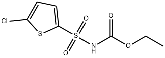 Ethyl5-chlorothiophen-2-ylsulphonylcarbamate Structure