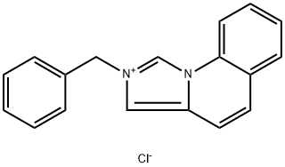 2-BENZYLIMIDAZO(1,5-A)QUINOLINIUM CHLORIDE, 97% Structure
