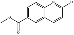 2-氯喹啉-6-羧酸甲酯 结构式
