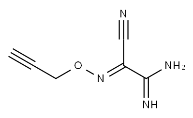 Ethanimidamide,  2-cyano-2-[(2-propynyloxy)imino]-  (9CI) 结构式