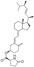 5-オキソ-L-プロリン(5Z,7E,22E)-9,10-セコエルゴスタ-5,7,10(19),22-テトラエン-3β-イル 化学構造式