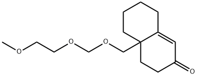 2(3H)-Naphthalenone, 4,4a,5,6,7,8-hexahydro-4a-[[(2-methoxyethoxy)methoxy]methyl]-,84987-89-3,结构式