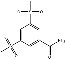 3,5-双(甲基磺酰基)苯甲酰胺, 849924-85-2, 结构式