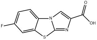 7-FLUORO-BENZO[D]IMIDAZO[2,1-B]THIAZOLE-2-CARBOXYLIC ACID Struktur