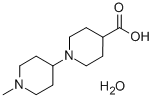 1-(1-メチルピペリジン-4-イル)ピペリジン-4-カルボン酸セスキ水和物 化学構造式