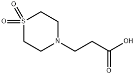 1-DIOXIDE-4-THIOMORPHOLINEPROPANOIC ACID Structure