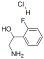 2-アミノ-1-(2-フルオロフェニル)エタノール塩酸塩 化学構造式