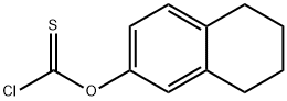 o-5,6,7,8-Tetrahydro-2-naphtylthiochloroformate 化学構造式