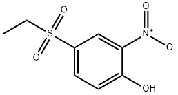4-(エチルスルホニル)-2-ニトロフェノール 化学構造式