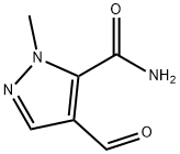 1H-Pyrazole-5-carboxamide, 4-formyl-1-methyl- (9CI) Structure