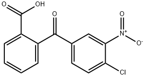 2-(4-クロロ-3-ニトロベンゾイル)安息香酸 化学構造式