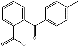 2-(p-トルオイル)安息香酸 化学構造式