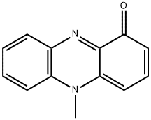1-オキシラト-5-メチルフェナジン-5-イウム 化学構造式