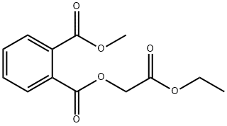 フタル酸1-メチル2-(2-エトキシ-2-オキソエチル) 化学構造式