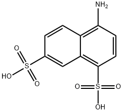 4-氨基萘-1,7-二磺酸,85-74-5,结构式