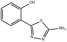 Phenol, 2-(5-aMino-1,3,4-thiadiazol-2-yl)- Structure