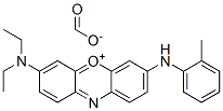 3-(diethylamino)-7-[(o-tolyl)amino]phenoxazin-5-ium formate 结构式
