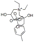 bis(3-chloro-2-hydroxypropyl)diethylammonium toluene-p-sulphonate 结构式