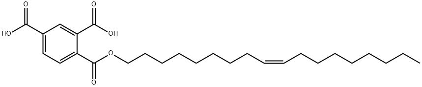 (Z)-1-(octadec-9-enyl) dihydrogen benzene-1,2,4-tricarboxylate 结构式