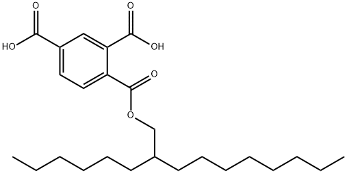 1-(2-hexyldecyl) dihydrogen benzene-1,2,4-tricarboxylate 结构式