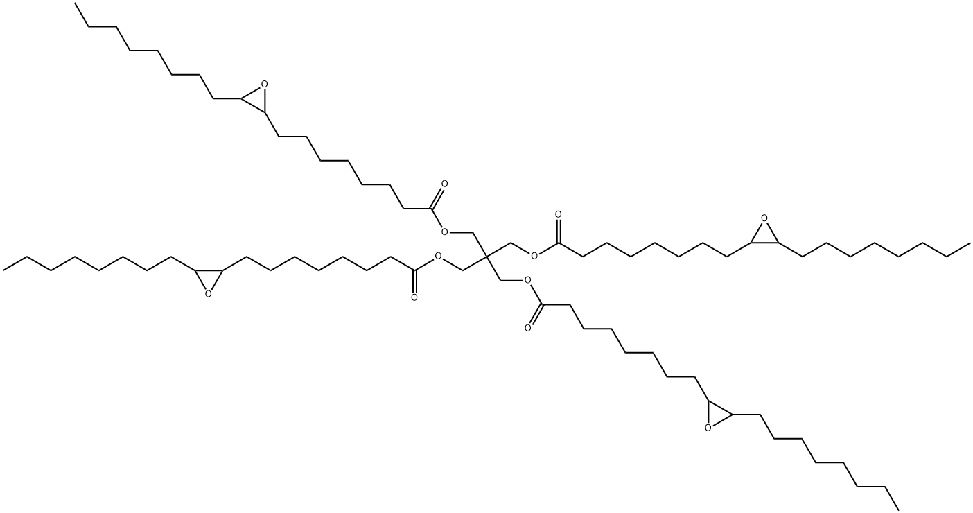 2,2-bis[[[8-(3-octyloxiranyl)octanoyl]oxy]methyl]propane-1,3-diyl bis(3-octyloxiran-2-octanoate) 结构式