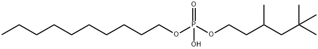 decyl 3,5,5-trimethylhexyl hydrogen phosphate Structure