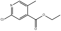 2-Chloro-5-methylpyridine-4-carboxylic acid ethyl ester Structure