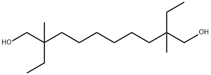 1,10-Decanediol, 2,9-diethyl-2,9-dimethyl- Structure