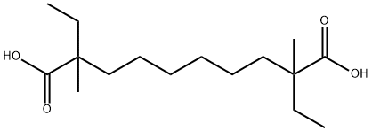 2,9-Diethyl-2,9-dimethyldecanedioic acid 结构式