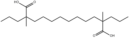 Dodecanedioic acid, 2,11-dimethyl-2,11-dipropyl- Structure