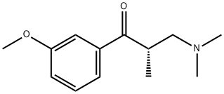 (S)-3-(dimethylamino)-1-(3-methoxyphenyl)-2-methylpropan-1-one Struktur