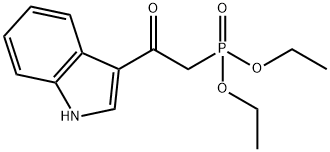 Diethyl [2-(indol-3-yl)-2-oxoethyl]phosphonate 化学構造式