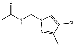 Acetamide,  N-[(4-chloro-3-methyl-1H-pyrazol-1-yl)methyl]- 结构式
