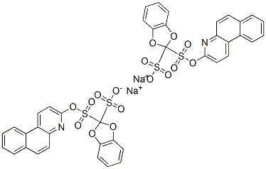 disodium 2-benzo[f]quinolin-3-yl-1,3-dioxoindandisulphonate Structure