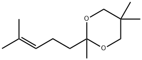 2,5,5-trimethyl-2-(4-methyl-3-pentenyl)-1,3-dioxane 结构式