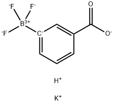 3-カルボキシフェニルトリフルオロほう酸カリウム 化学構造式