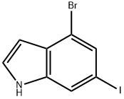 1H-Indole, 4-broMo-6-iodo- Structure