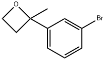 2-(3-BROMO-PHENYL)-2-METHYL-OXETANE, 850348-58-2, 结构式