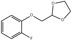 2-(2-FLUORO-PHENOXYMETHYL)-[1,3]DIOXOLANE Structure
