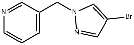 3-(4-ブロモピラゾール-1-イルメチル)ピリジン 化学構造式