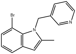7-BROMO-2-METHYL-1-PYRIDIN-3-YLMETHYL-1H-INDOLE Structure
