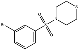 4-(3-BROMO-BENZENESULFONYL)-THIOMORPHOLINE Structure