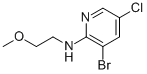 3-BROMO-5-CHLORO-N-(2-METHOXYETHYL)PYRIDIN-2-AMINE Structure