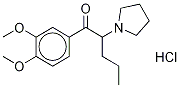 1-(3,4-DiMethoxyphenyl)-2-(1-pyrrolidinyl)-1-pentanone Hydrochloride Structure