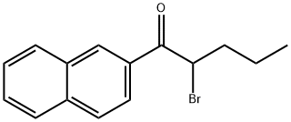 2-BroMo-1-(2-naphthalenyl)-1-pentanone Structure