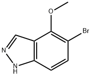 5-溴-4-甲氧基-1H-吲唑, 850363-67-6, 结构式