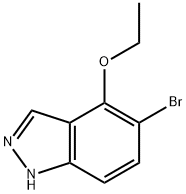 5-溴-4-乙氧基-1氢-吲唑, 850363-68-7, 结构式
