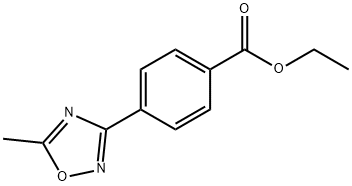 ETHYL 4-(5-METHYL-1,2,4-OXADIAZOL-3-YL)BENZOATE Struktur