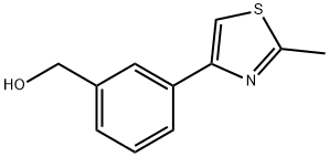 [3-(2-METHYL-1,3-THIAZOL-4-YL)PHENYL]METHANOL Struktur